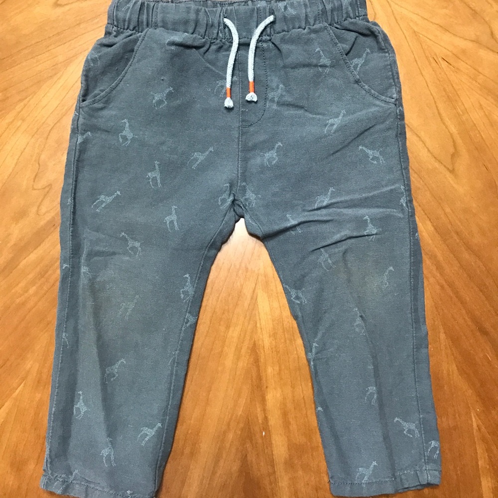 Zara baby giraffe print pants